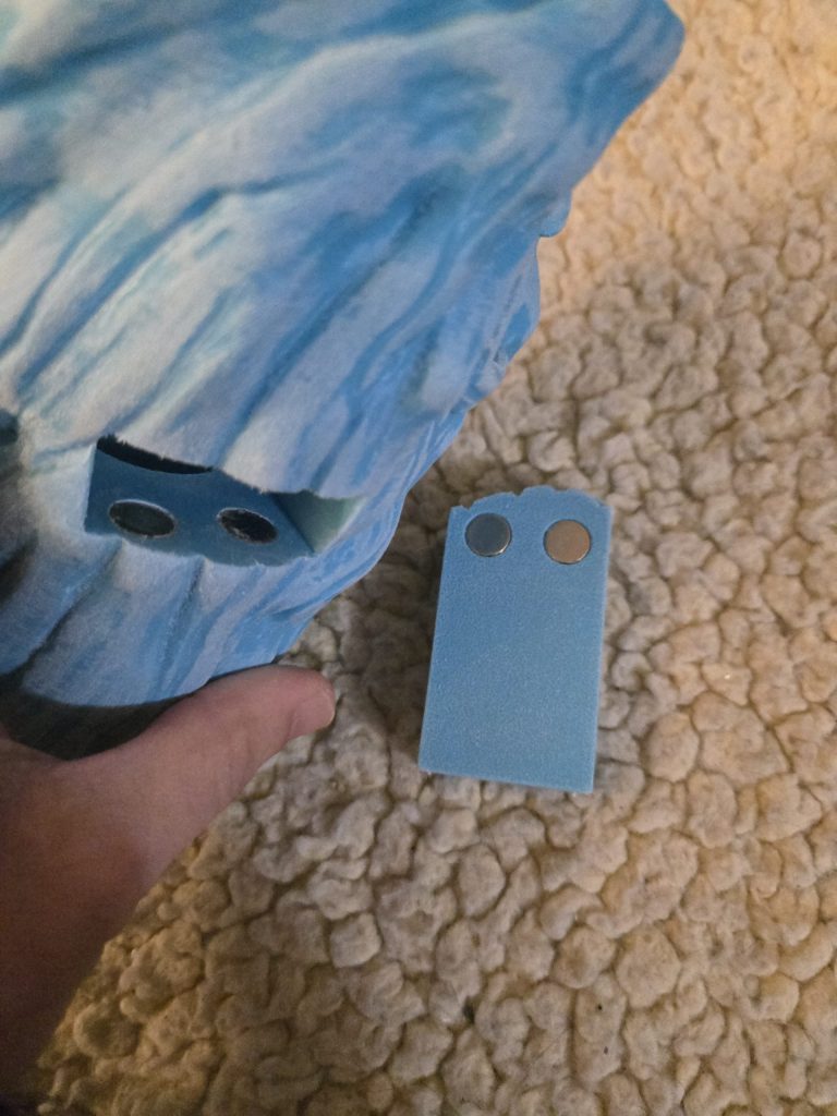Gandalf Staff 3D printed showing light cutout