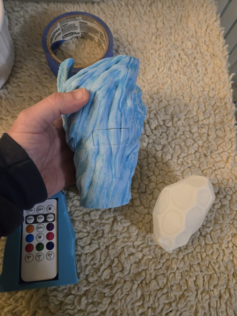 Gandalf Staff 3D printed showing light cutout